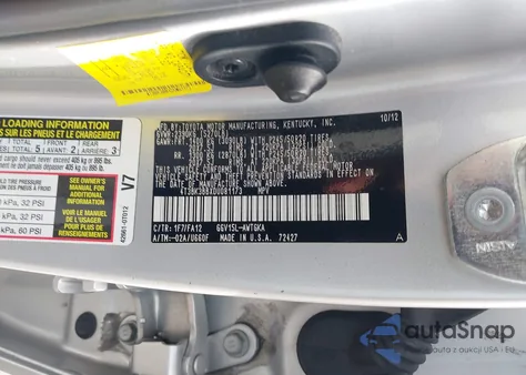 2013 Toyota Venza Le V6 z USA, uszkodzony, nr VIN 4T3BK3BBXDU081173